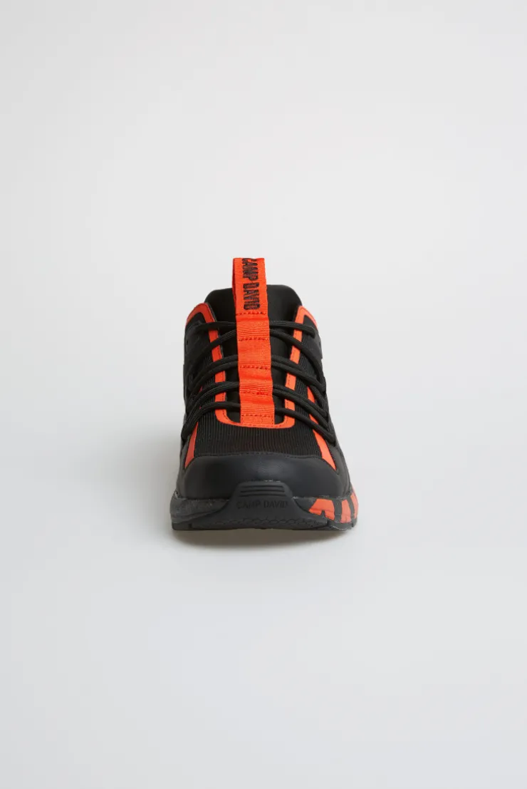Urban Running Sneaker mit Logo Design neon orange | 44