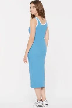VI-KA Rib Dress electro blue