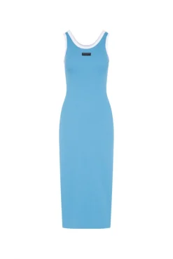VI-KA Rib Dress electro blue