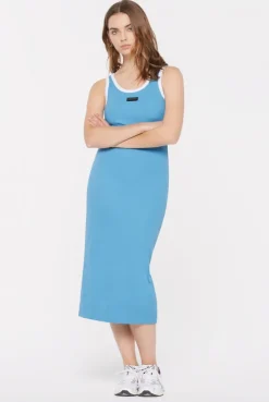 VI-KA Rib Dress electro blue