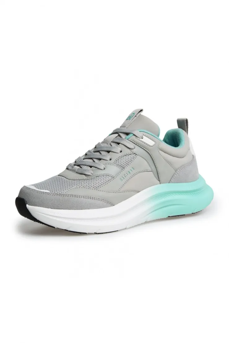 Wedge Sport Sneaker mit Dip-Dye-Sohle gray