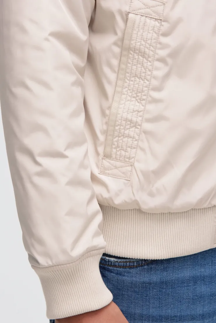 Wende-Blouson mit Logo Prints light sand / blue navy