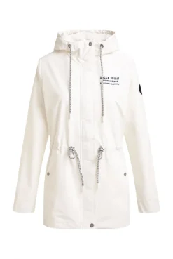 Wind- und Wetterjacke mit Kapuze ivory