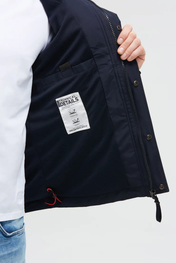 Wind- und Wetterjacke mit Kapuze blue navy