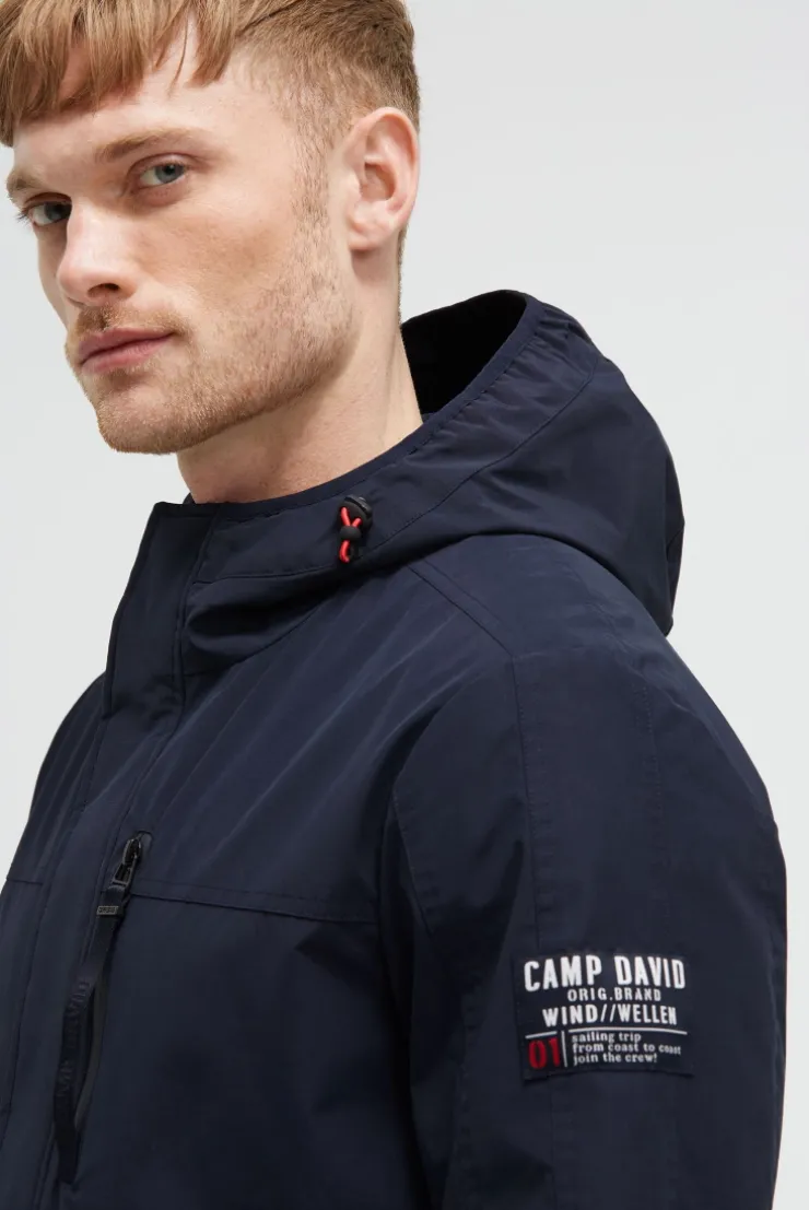 Wind- und Wetterjacke mit Kapuze blue navy