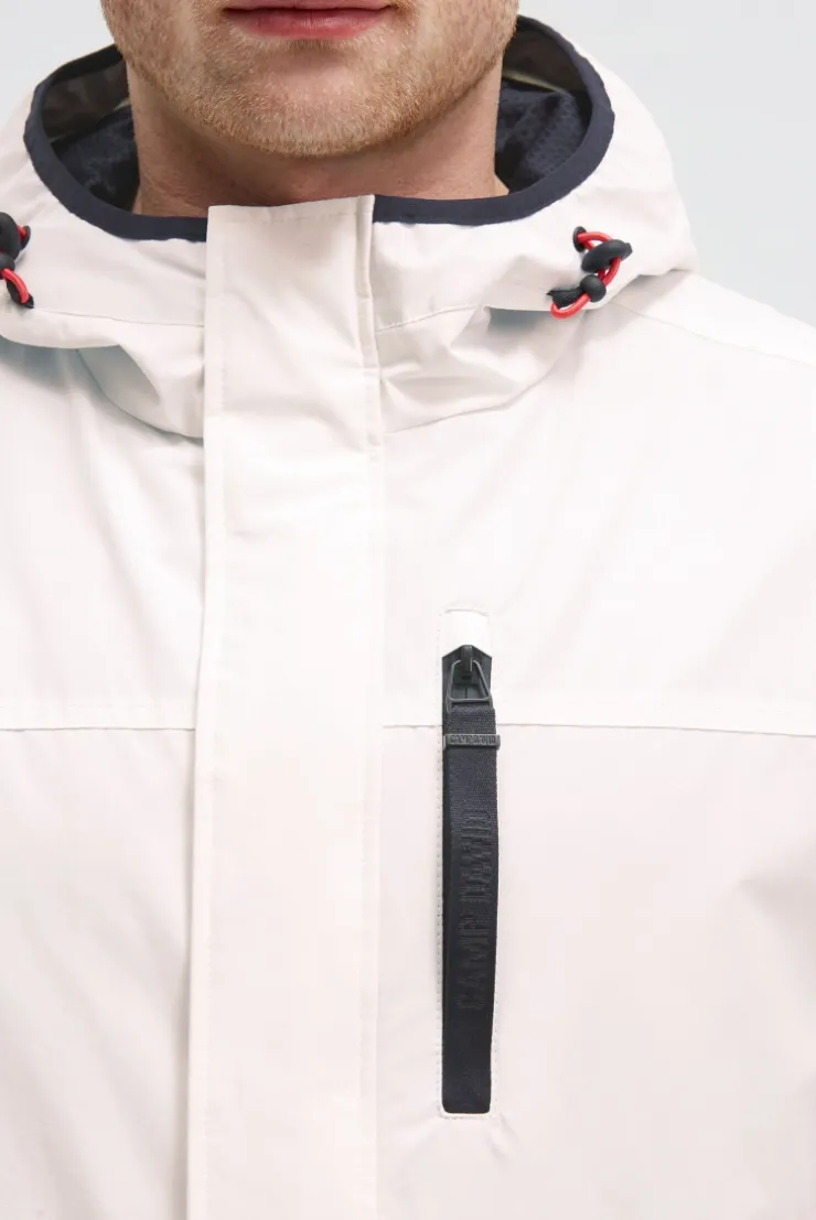 Wind- und Wetterjacke mit Kapuze ivory