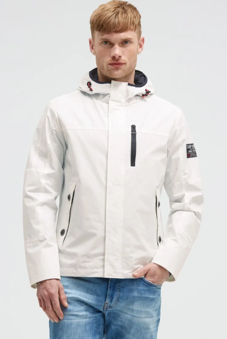 Wind- und Wetterjacke mit Kapuze ivory