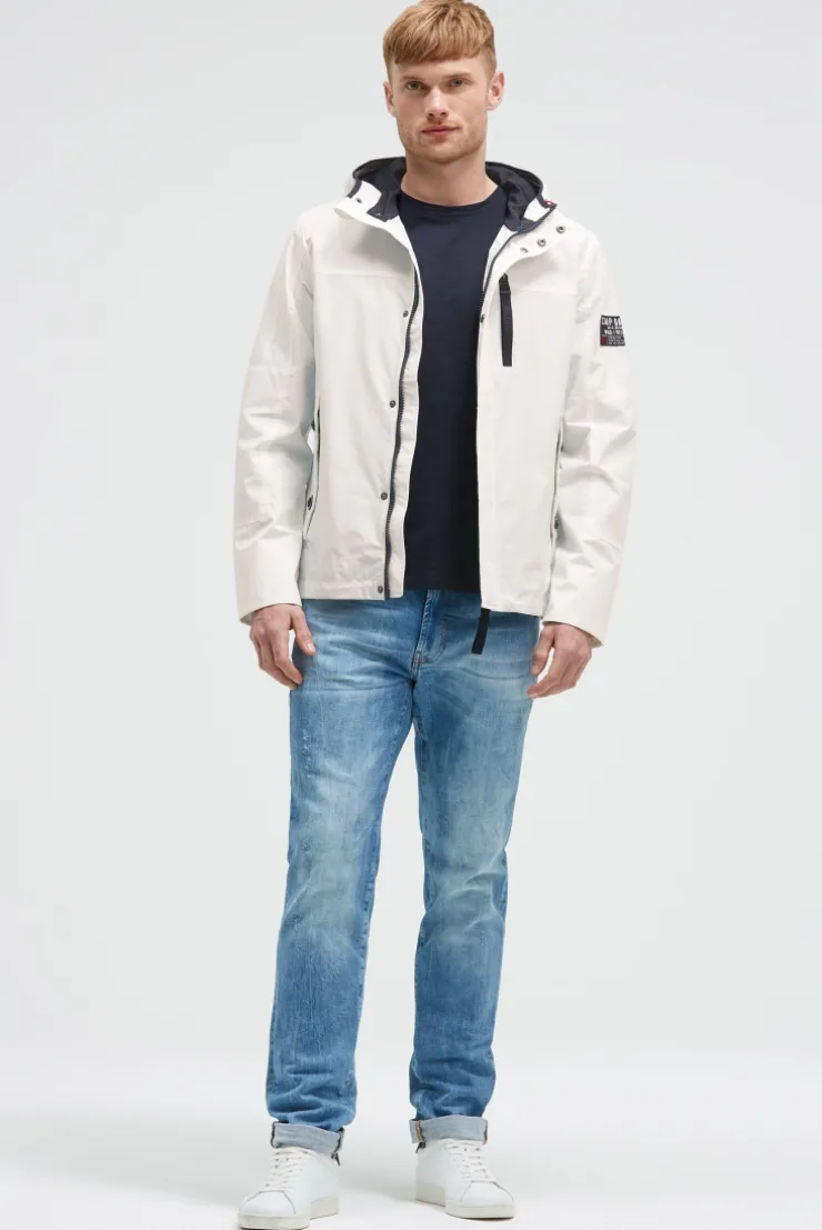 Wind- und Wetterjacke mit Kapuze ivory
